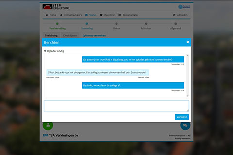 Screenshot directe communicatie