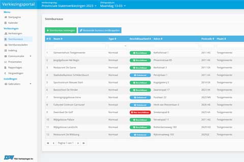 Screenshot Verkiezingsportal Cloudoplossing